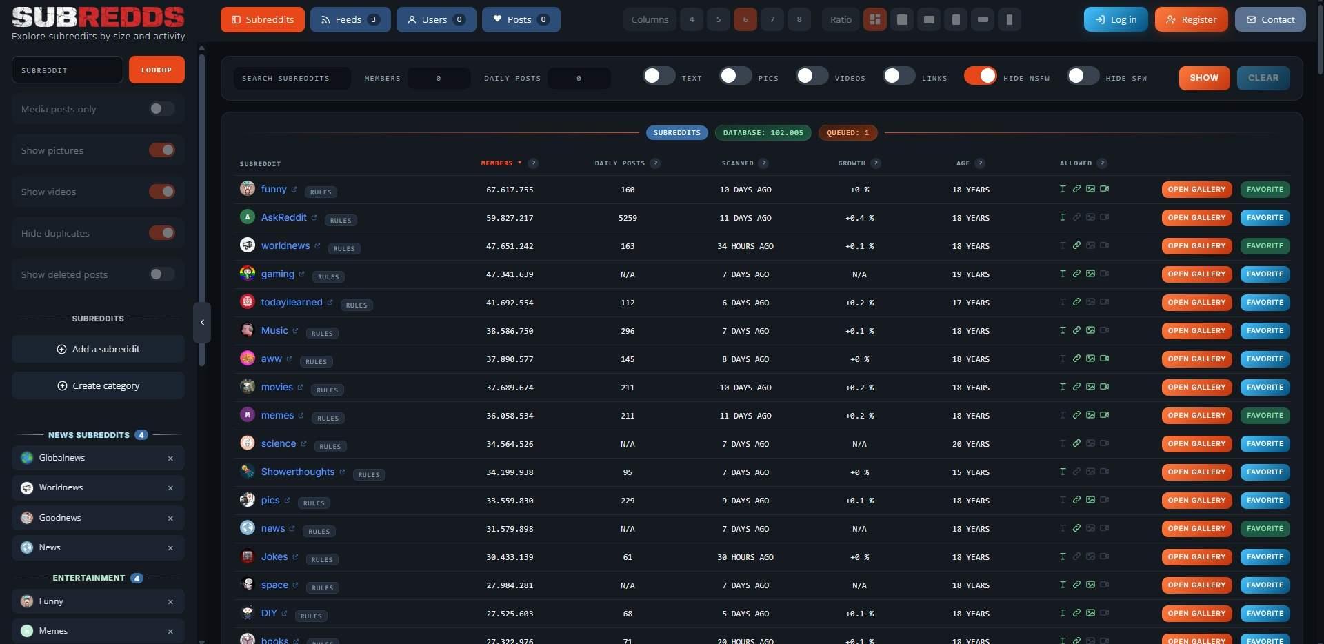 SubRedds screenshot 2 of 2