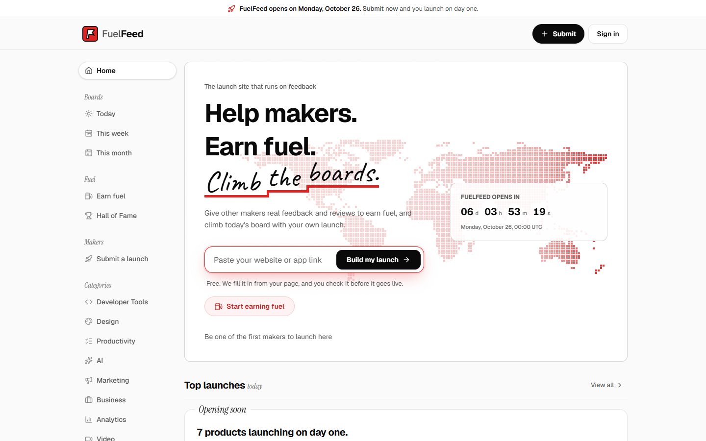 FuelFeed: launch, get real feedback, cli screenshot 2 of 4
