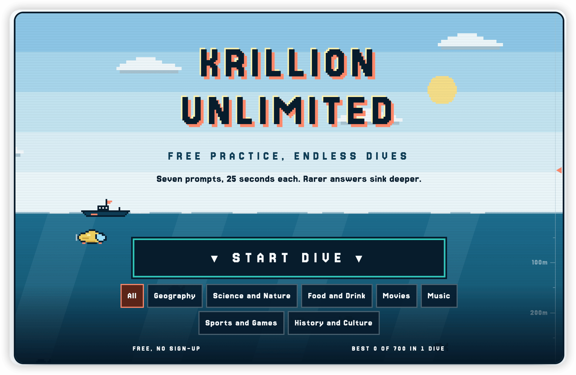 the endless dive game screenshot 2 of 2