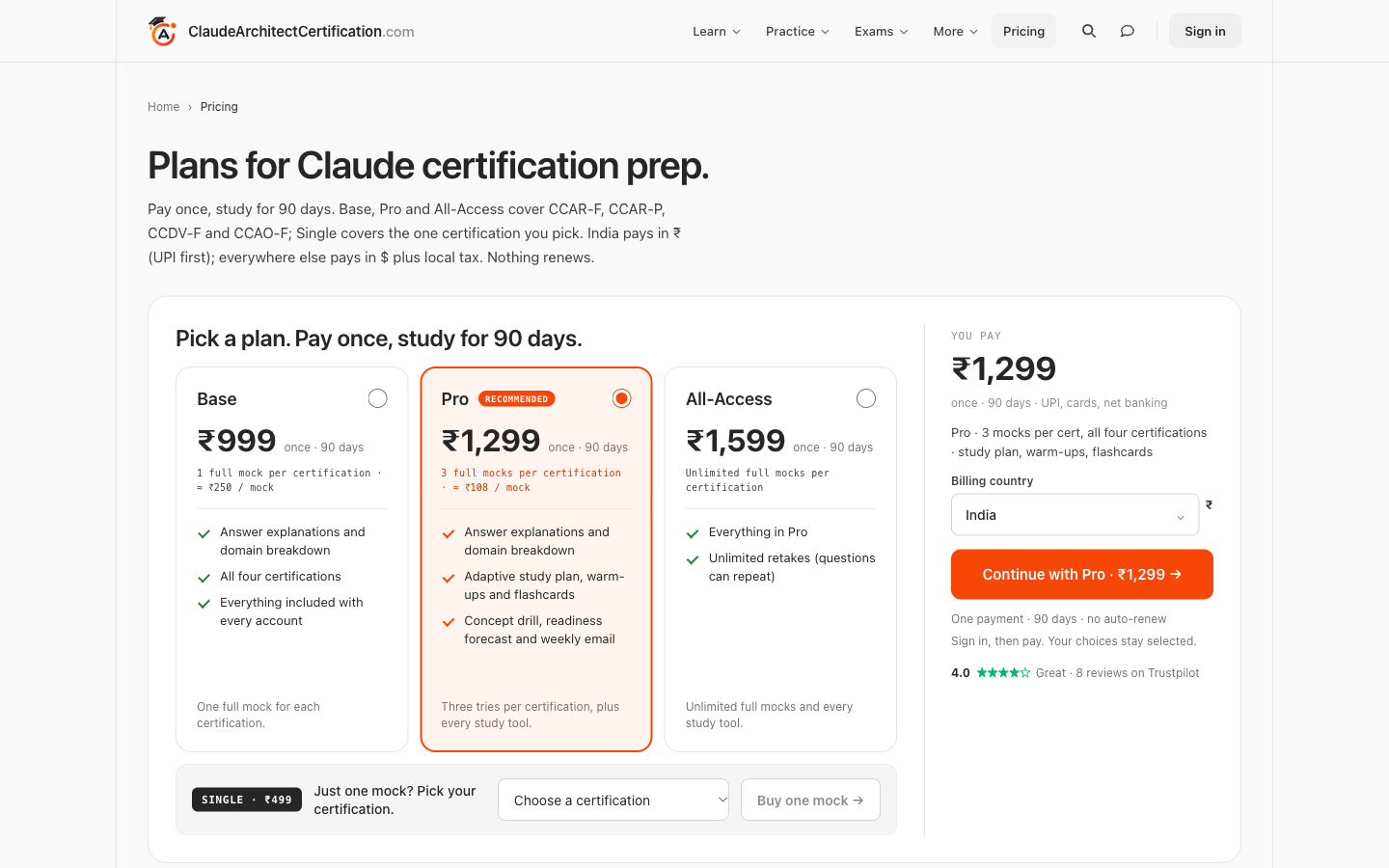 Claude Architect Certification screenshot 3 of 5